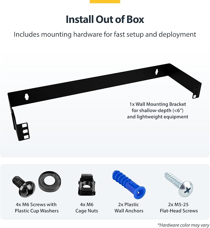 StarTech.com 1U Hinged Wall Mount Patch Panel Bracket - Image 5
