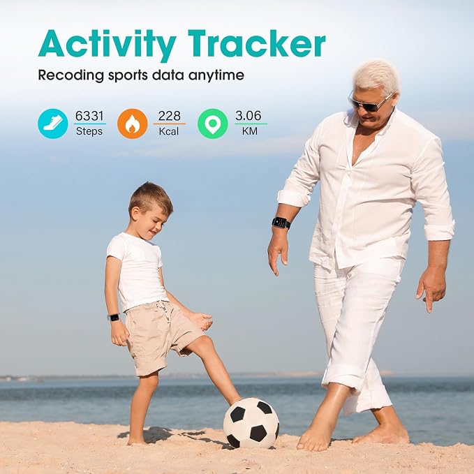 Pedometer Watch Senior Friendly No App/Phone Required, Waterproof Fitness - Image 3