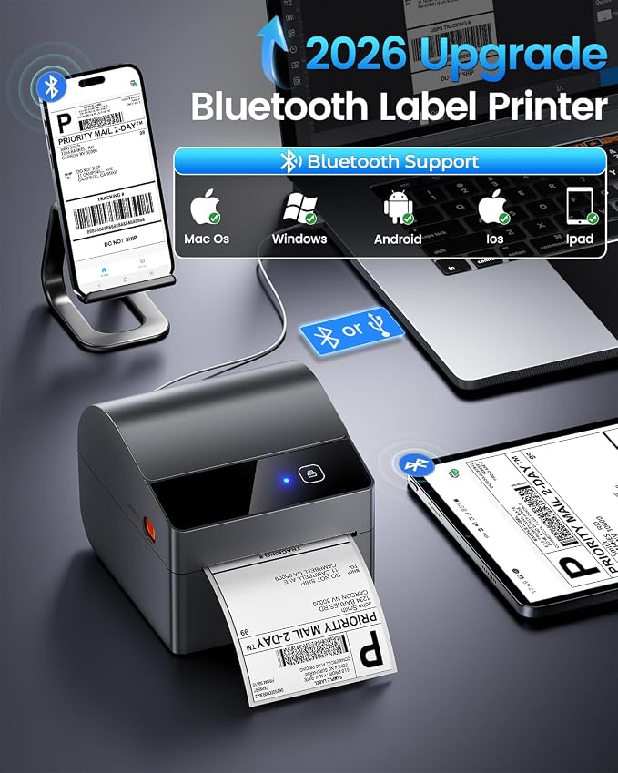 ASprink Bluetooth Shipping Label Printer - Image 2