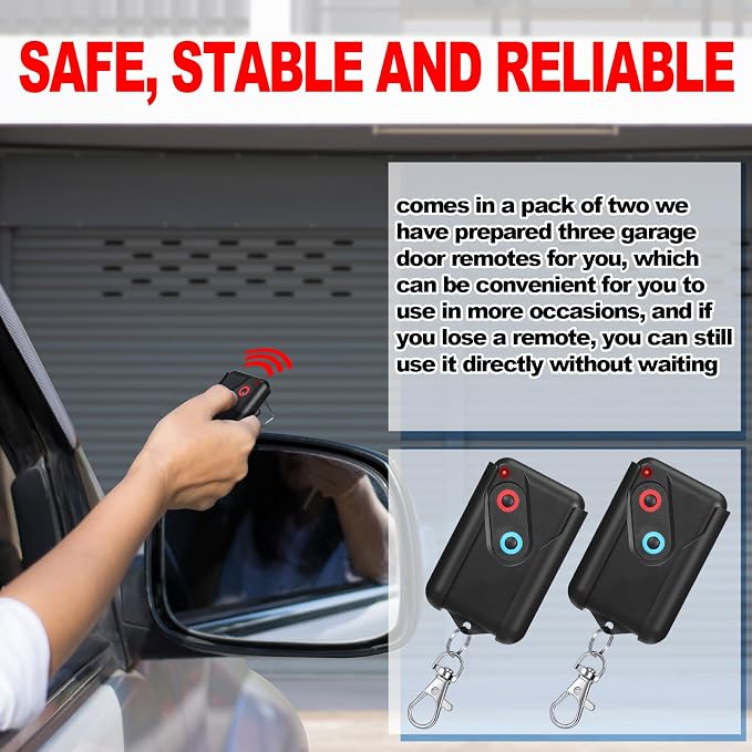 Kingdder 2 Pcs Garage Door Remote Compatible - Image 7
