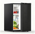 COWSAR 2.6 Cu.Ft Mini Fridge with Freezer for Bedroom Dorm, Black | Single Reversible Door, 7 Temperature Settings, Energy Saving, 2 Removable Glass Shelves, Small Refrigerator for Apartment by COWSAR