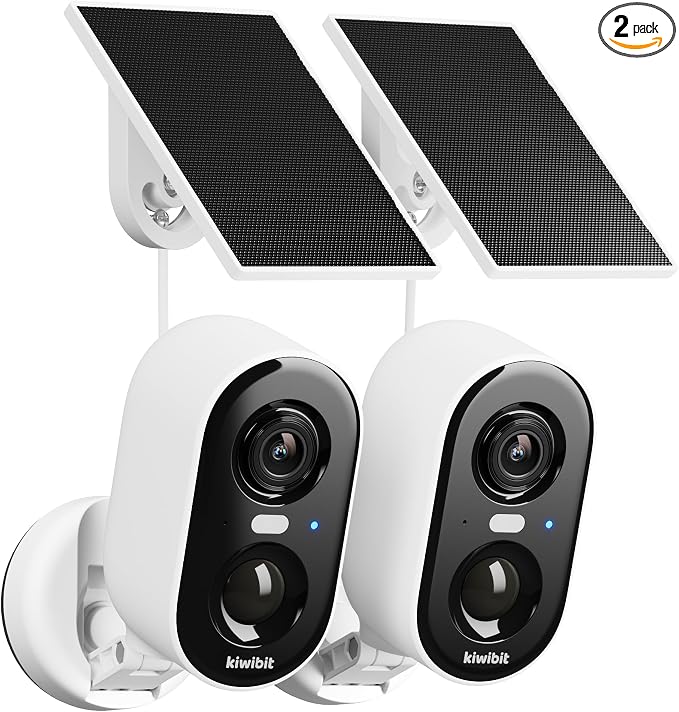 Kiwibit Solar Security Cameras Wireless Outdoor, 2K Magnetic Installation by Kiwibit