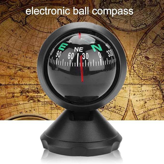 Portable Car Compass, Boat Compass Dashboard Digital Navigation Exploration - Image 3