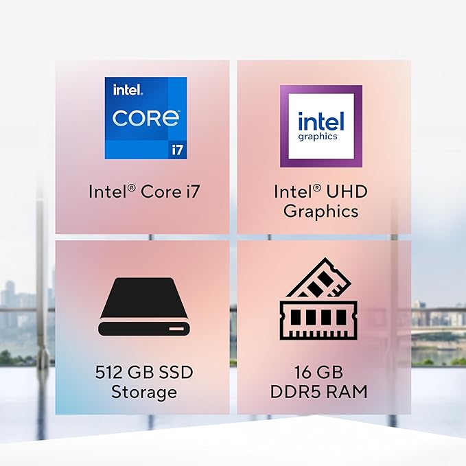 ASUS ExpertCenter D701 Desktop, Intel Core i7, 16GB DDR5 RAM, 512GB SSD, Windows 11 Pro, Bundled Wired Keyboard and Mouse, D701SER-XS703 - Image 4