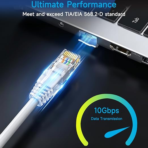 Cat6 Ethernet Patch Cable 6 ft, Cat6 Patch Cable - Image 2