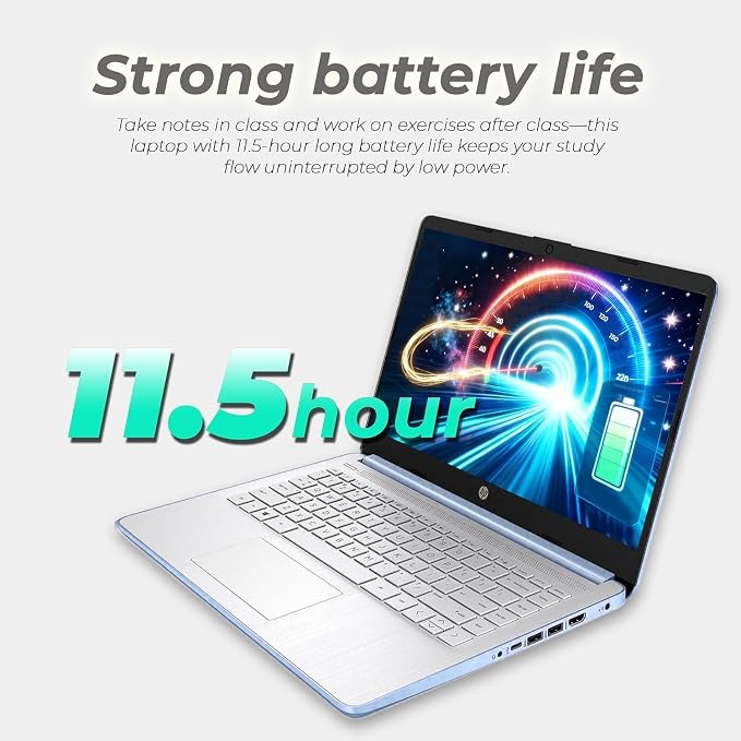 HP Everyday Slim Laptop with Copilot AI • 2026 Edition • Latest Intel 4-Core N150 CPU • 4GB RAM • 128GB SSD + 1TB Cloud Storage • Microsoft 365 • Windows 11 • Thin & Portable • w/o Mouse - Image 8