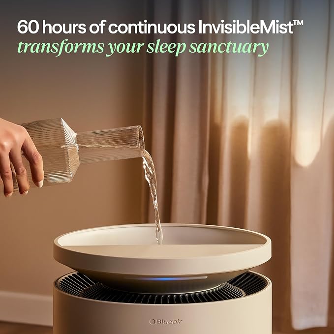 Blueair 2-in-1 Pro Air Purifier & Humidifier for Large Rooms, HEPASilent™ Removes 99.97% Allergens, Dust, Smoke, Up to 1,875 sq ft, Smart App, Skin-Hydration Mode, 360° InvisibleMist™ - Image 5