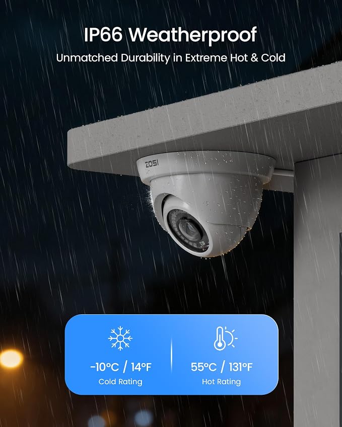 ZOSI 1080P H.265+ Home Security Camera System - Image 4