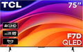 TCL 75-Inch F7D Series 4K QLED (75F7D, 2026 Model) with Dolby Vision HDR & Dolby Atmos Smart TV with Fire TV, Alexa+, Game Accelerator 120, High Brightness LED Backlight, Dolby Atmos and Voice Control by TCL