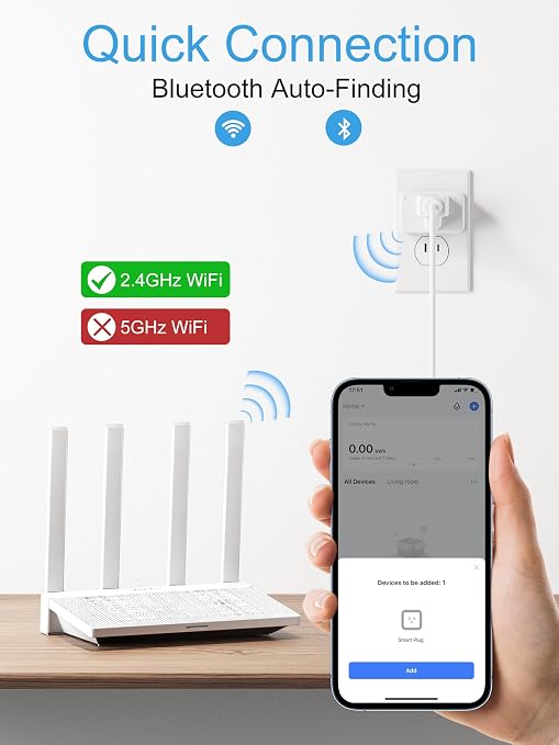 EIGHTREE Smart Plug 15A, WiFi Outlet that Compatible - Image 3