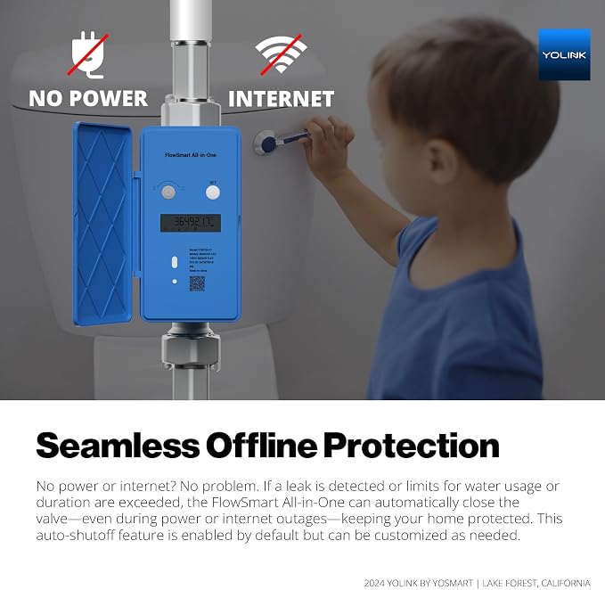 NSF Certified YoLink FlowSmart All-in-One Smart Water Meter & Auto Shutoff - Image 6