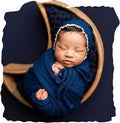 Newborn Photography Props Wraps & Ruffle Edge Bonnet by CHICODISE