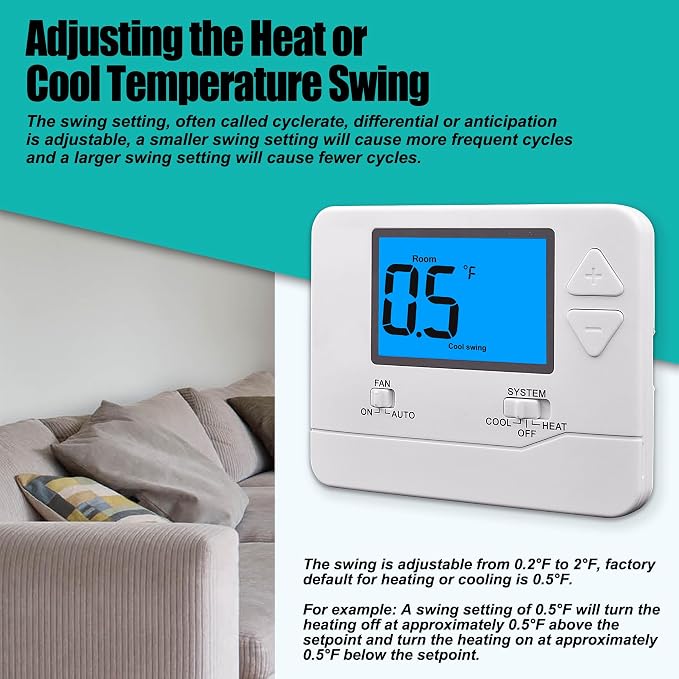 Suuwer Non-Programmable Thermostats - Image 7