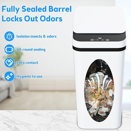 KOEYLE 2 Pack 2.2 Gallon Automatic Touchless Garbage Can, Small Motion Sensor - Image 5