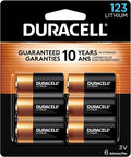 Duracell CR123A 3V Lithium Battery, 3 Volt High Power by Duracell