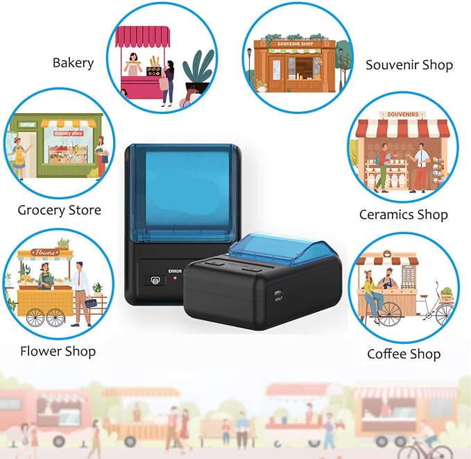 NOT for iphone/ipod/tablet/ipad/MAC, 58mm Mini Wireless POS Thermal Printer for - Image 5
