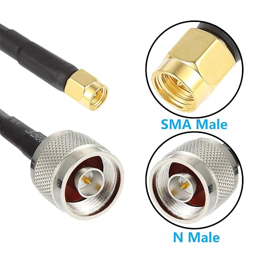 15ft N Male to SMA Male Cable, SMA to N Cable 50 ohm Ultra Low Loss KMR240 - Image 7