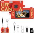 Mini Keychain Digital Camera, 1440P Video, 2MP Photos, 16GB Card, Type C by Dienspeak