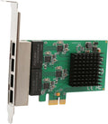 4 Port Quad Gigabit Ethernet PCI Express 2.1 PCI-E x1 Network Interface Card by Syba