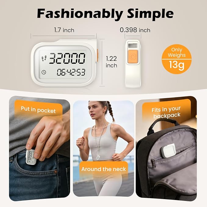 3D Pedometer for Walking, Accurate Digital Step Counter - Image 3