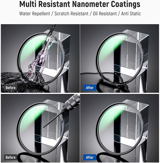 NEEWER 52mm MC UV Protection Filter 24 Layer Multi Resistant Nano Coatings/HD - Image 6