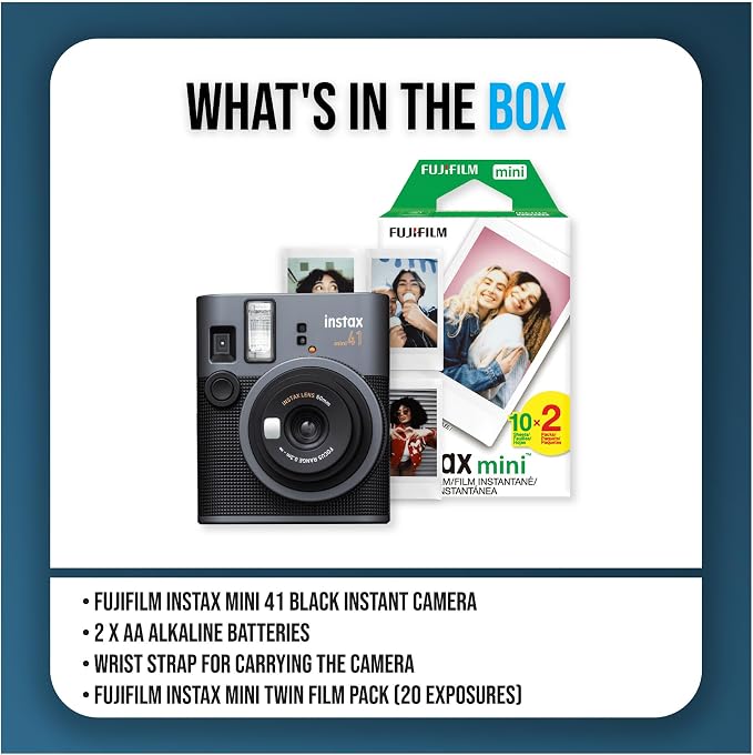 Fujifilm Instax Mini 41 Black Instant Camera - Image 8