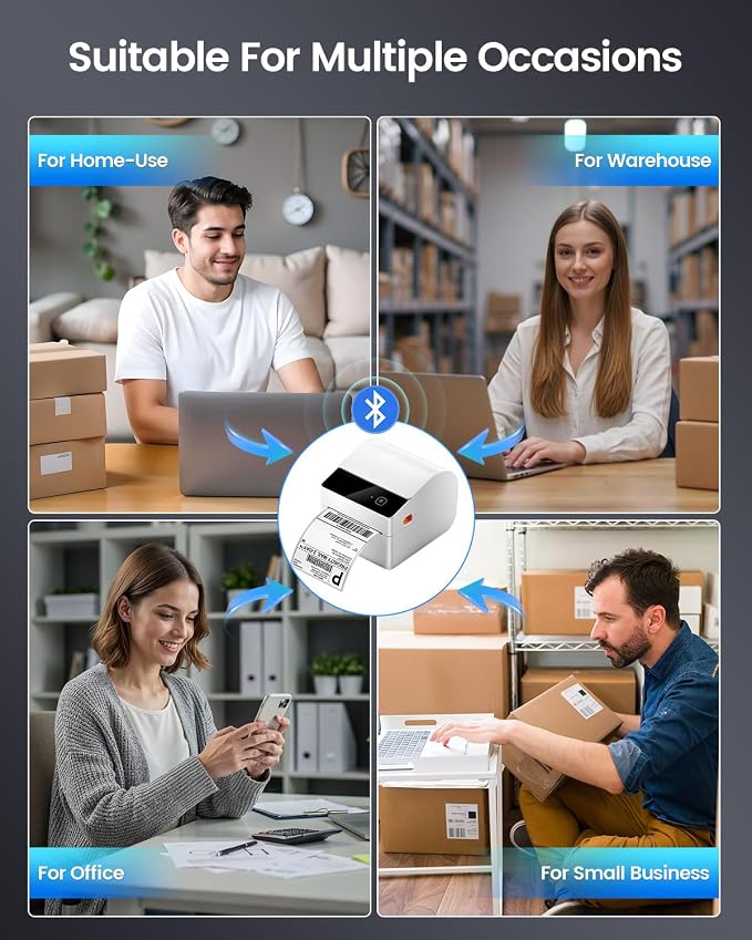 ASprink Bluetooth Shipping Label Printer 4x6 Thermal Label Printer - Image 8