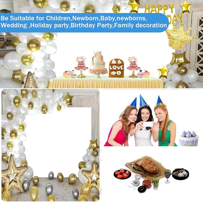 7x5FT White Backdrop for Photography, High Density Polyester Fabric Background - Image 7