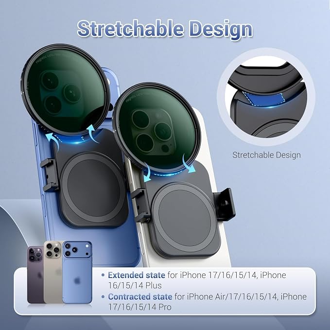 Upgraded 67mm ND Filter for iPhone 17, Magnetic Lens Filter Adapter - Image 3