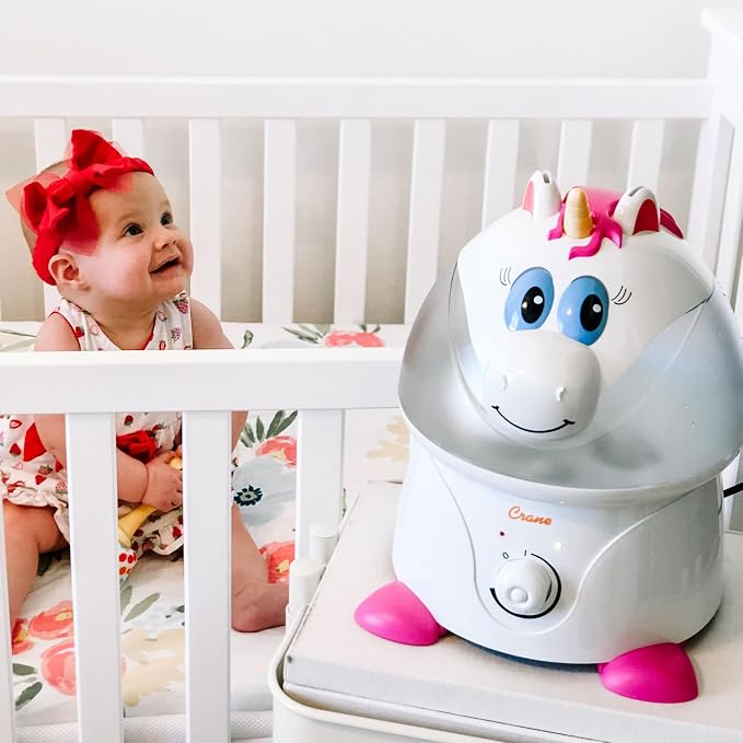 Crane Unicorn Ultrasonic Cool Mist Humidifier with Auto Shut-Off, For Baby Nursery and Kids Room, 1 Gallon Tank, Animal Humidifier For Kids Room - Image 6