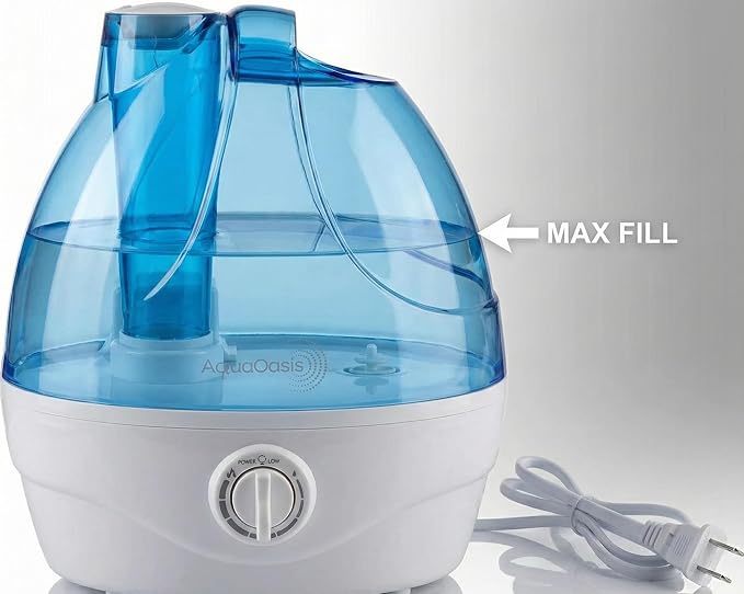 AquaOasis® Cool Mist Humidifier (2.2L Water Tank) Quiet Ultrasonic Humidifiers for Bedroom & Large room - Adjustable -360 Rotation Nozzle, Auto-Shut Off, Humidifiers for Babies Nursery & Whole House - Image 5