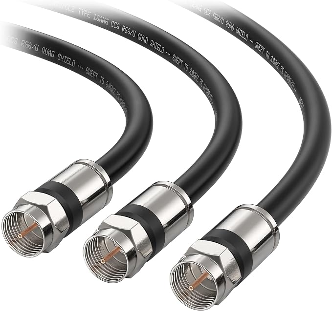 Cable Matters 3-Pack RG6 Coaxial Cable - 10ft by CableMatters