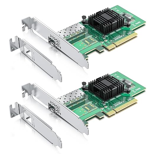 10Gtek 10Gb PCI-E NIC Network Card, Single SFP+ Port, by 10Gtek