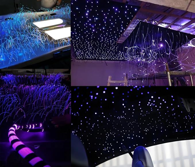 AKEPO End Glow Fiber Optic Light Cable 9.8ft/3m*550pcs*Ф0.03in/0.75mm, PMMA - Image 8