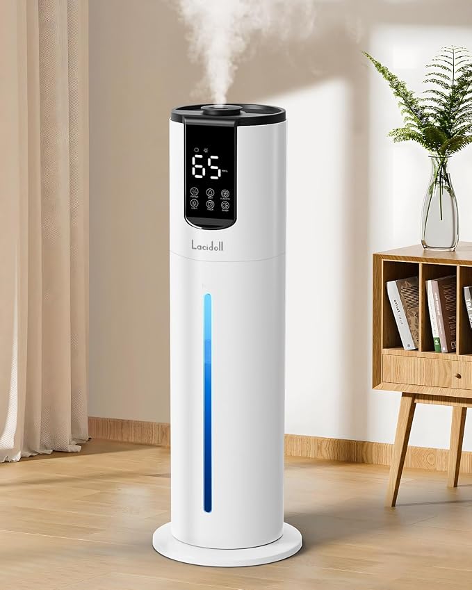 8L Humidifiers for bedroom, Humidifiers large room up to 500 sq ft, Easy to Clean Humidifier with Fully Washable Parts, Ultrasonic Cool Mist Humidifier for Home Plants Baby Nursery Office by Bigcapacitybigpeaceofmind