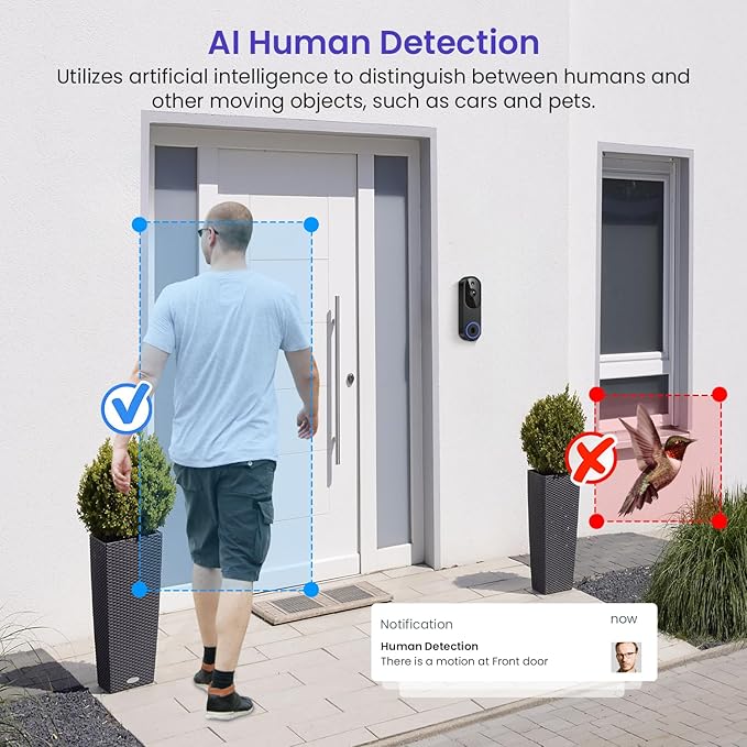 1080p Smart Wi-Fi Doorbell Camera - Image 3