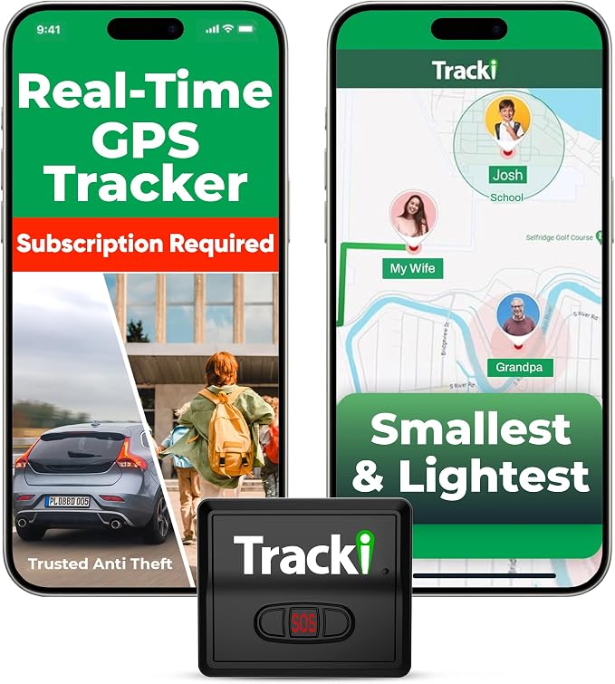 Tracki Mini GPS Tracker, Subscription Required, Cancel Anytime – Universal by Tracki