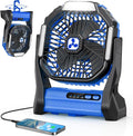Portable Fan Rechargeable, 20000mAh Cordless Battery Powered Camping Tent Fans with SOS & LED Lantern, Small USB C Operated Outdoor Ventilador for Travel Camp Fishing Picnic Beach Home Essentials by Unknown