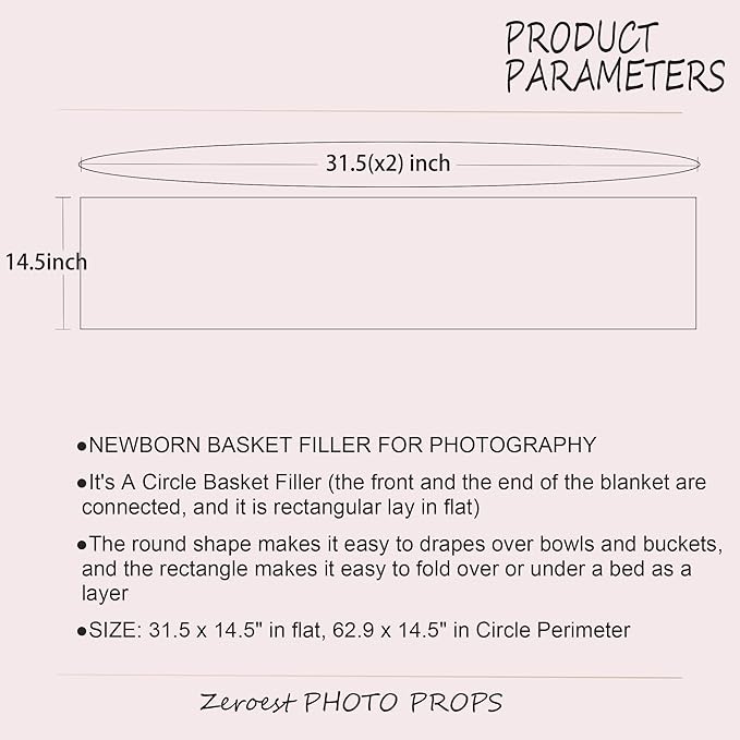 Zeroest Baby Photography Props Basket Braid Wool Wrap Newborn Photo Shoot - Image 3