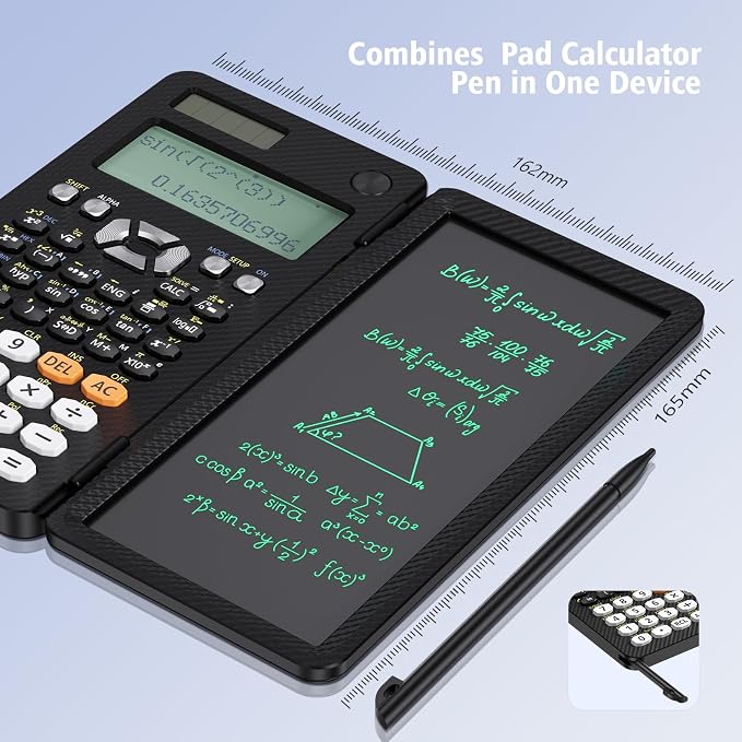 Rechargeable ROATEE 991ES MAX Scientific Calculators, CalcNote Multiview 4-Line - Image 3