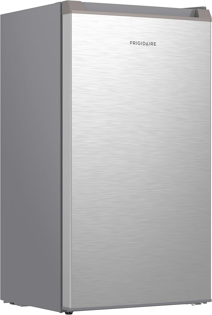 Frigidaire Mini Refrigerator, Compact Freezer Compartment, Adjustable Thermostat Control, Reversible Door, Contemporary Series, 3.2 cu ft, Platinum - Image 2