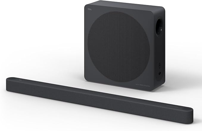TCL Design Series Bang & Olufsen A65K | 3.1 Sound Bar with Wireless Subwoofer for Smart TV | Ultra Slim Dolby Atmos DTS:X AI Calibration | 460W Bluetooth Home Theater Audio System | 2026 Model by TCL