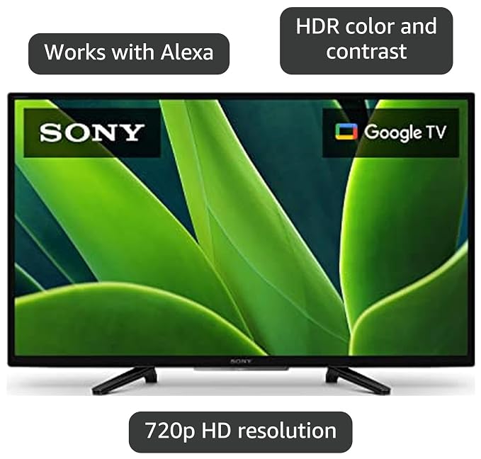 Sony 32 Inch 720p HD LED HDR TV W830K Series with Google TV and Google Assistant-2022 Model, Black | 32 720p HD, Hdr10/hlg, Google Tv Plus Assistant, X-Reality Pro, 3x HDMI, Bluetooth 5.0, WI-FI - Image 3