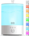 Everlasting Comfort 2.5L Top Fill Humidifier for Bedroom – Quiet, Easy to Fill & Clean, 24HR Runtime, Night Lights, Timer, Ultrasonic Cool Mist, Auto Shut-Off, Essential Oil Diffuser - White by EverlastingComfort