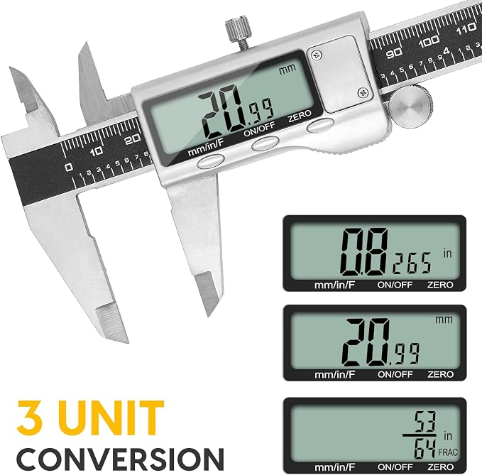 Digital Caliper Measuring Tool, 6 Inch Caliper Tool - Image 3