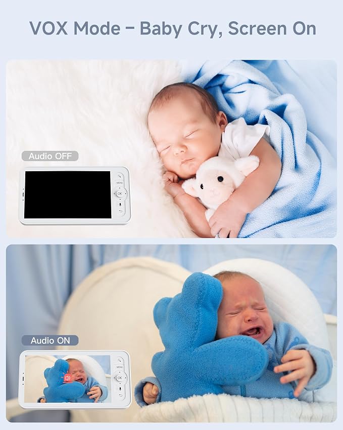 ARENTI Baby Monitor, 2K/3MP WiFi 6 Camera and Audio, 5-inch Wireless Screen - Image 7