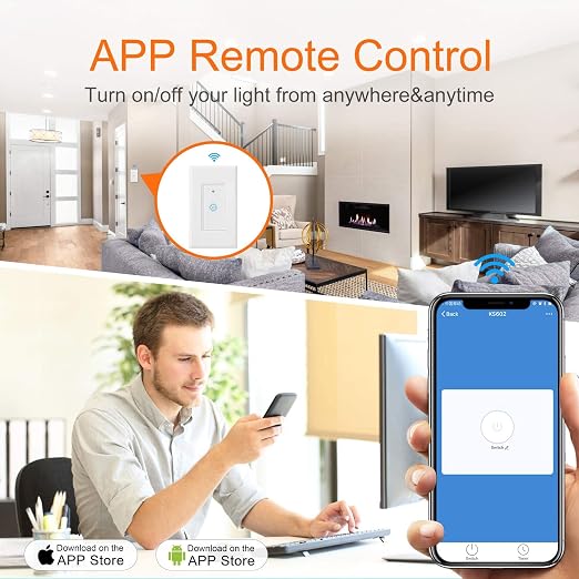 Smart Switch, Smart Light Switch, Single-Pole, No Hub Required, Neutral Wire - Image 6