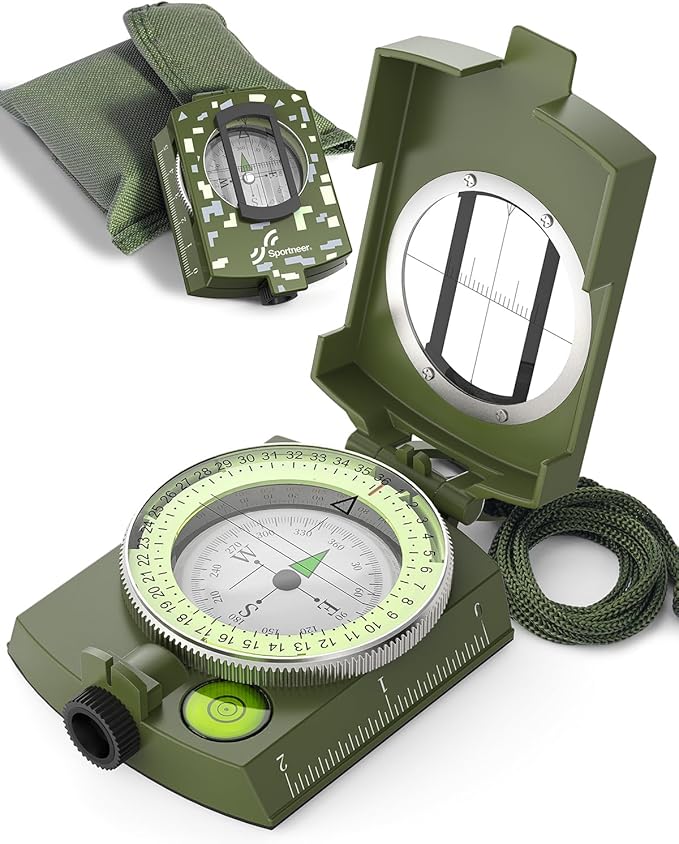 Sportneer Compass: Accurate Durable Lightweight Orienteering Compass by Sportneer