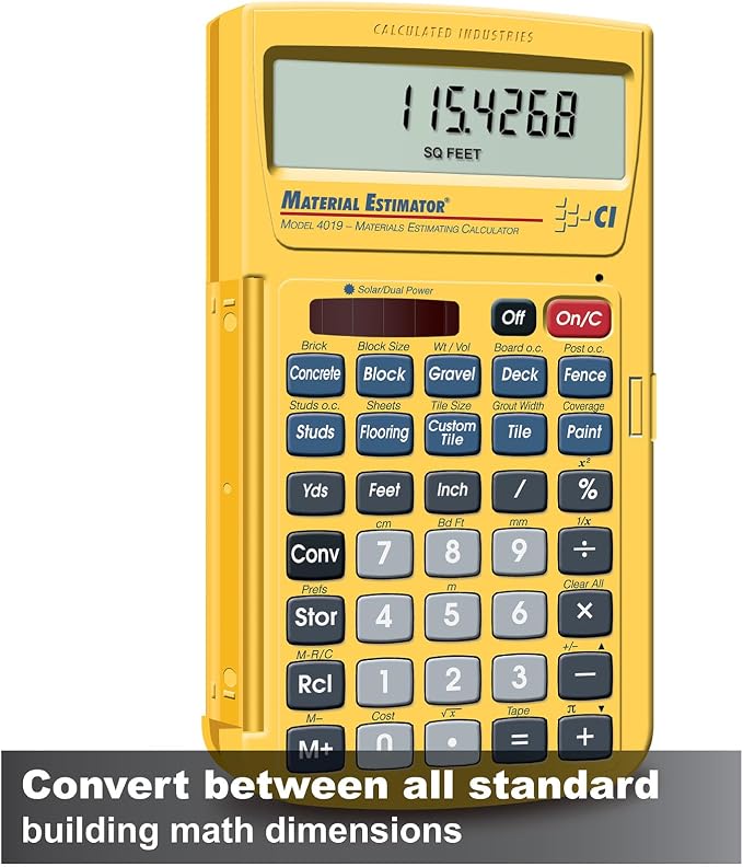 Calculated Industries 4019 Material Estimator Calculator | Finds Project - Image 3