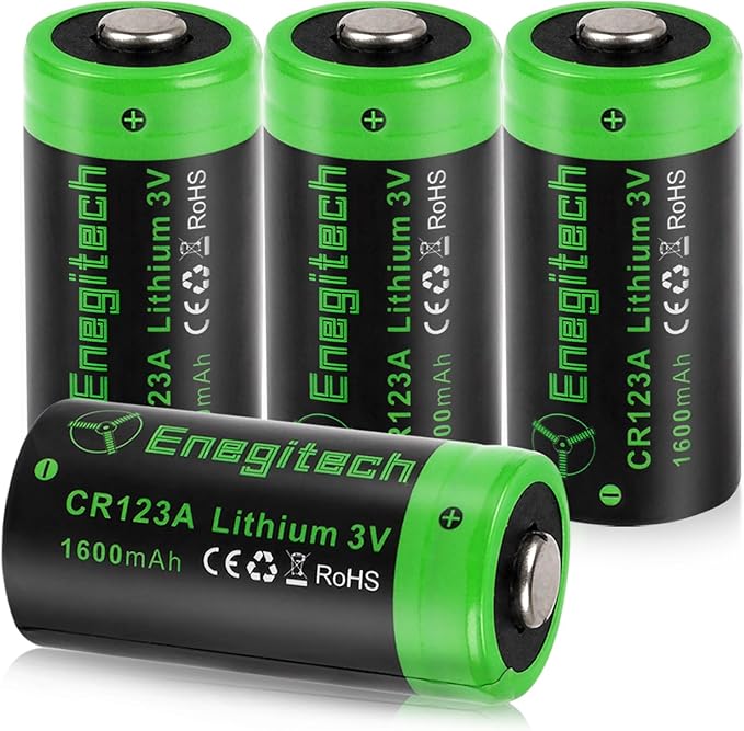 Enegitech CR123A 3V Lithium Battery, 123 3 Volt Lithium Battery, by Enegitech